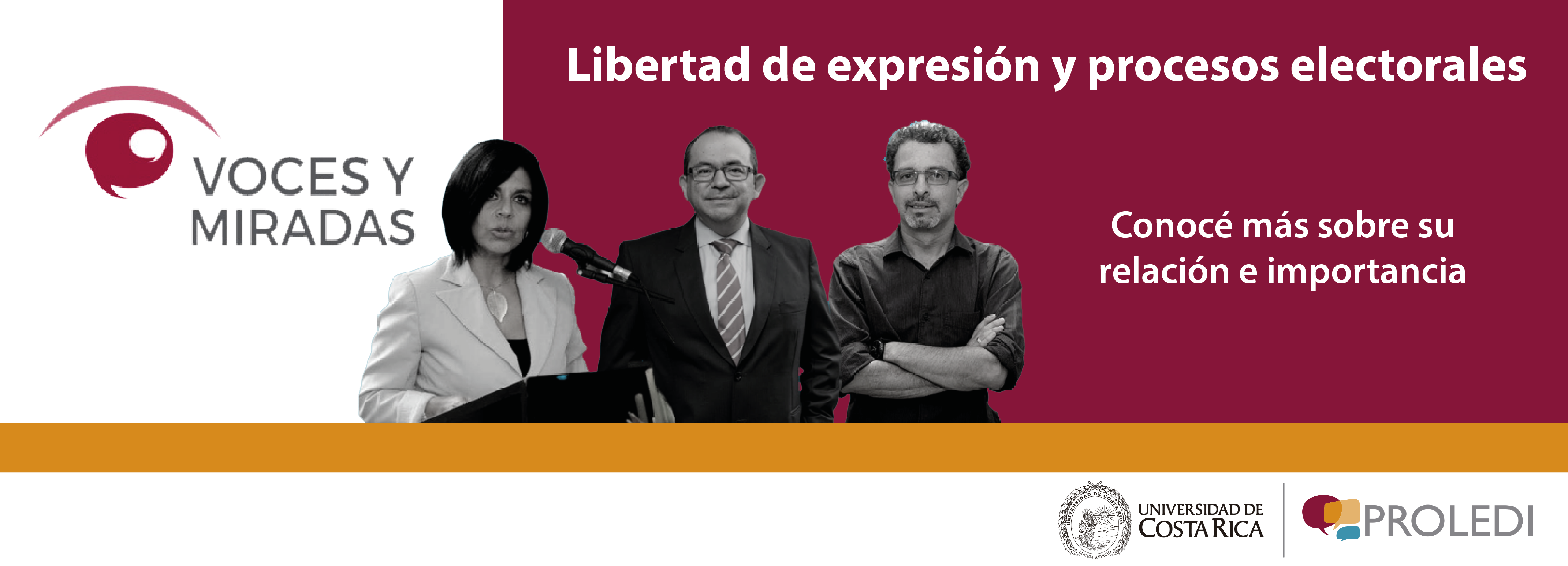 Voces y Miradas: conozca más sobre la importancia de la libertad de expresión y los procesos electorales