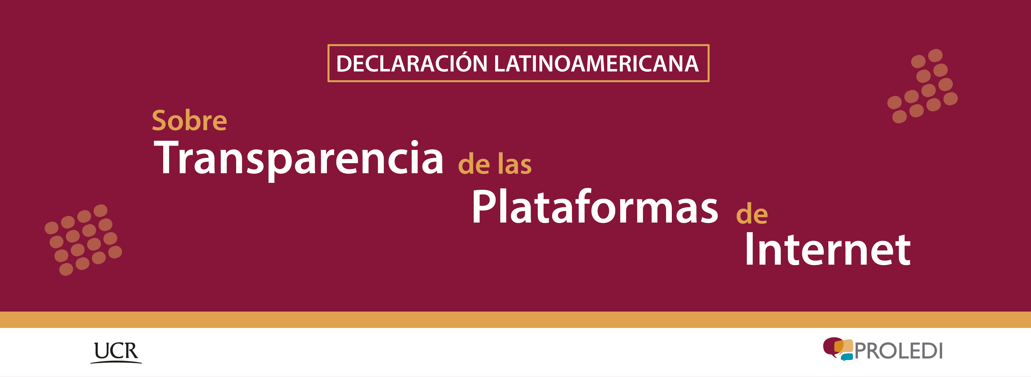 PROLEDI suscribió con otras organizaciones latinoamericanas la Declaración Latinoamericana sobre Transparencia de las Plataformas de Internet
