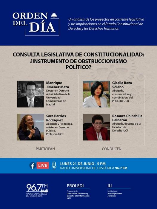 consulta legisltativa de constitucionalidad_ Instrumento de obstruccionismo político_