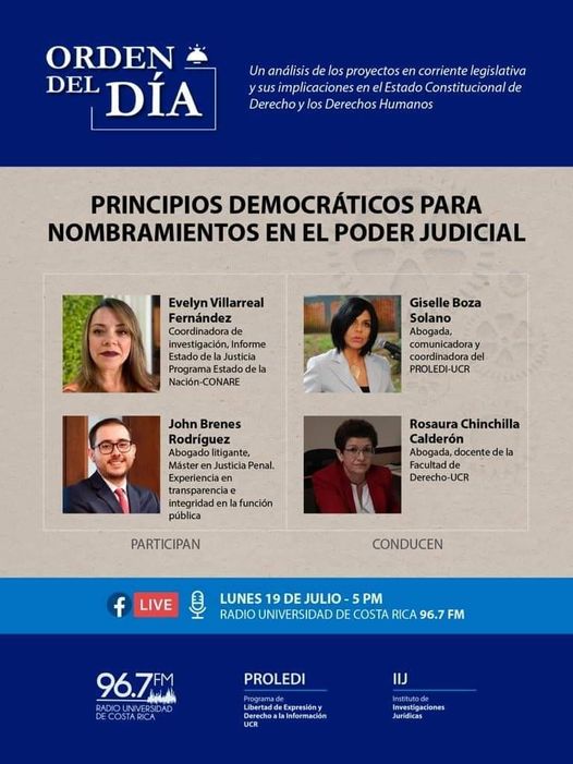 principios democráticos para nombramientos en el poder judicial