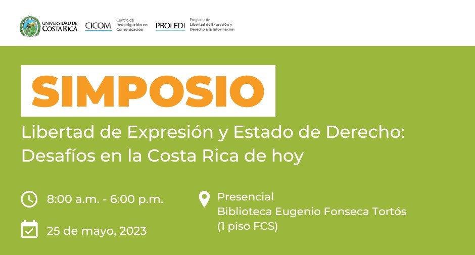 PROLEDI y CICOM invitan a Simposio sobre Libertad de Expresión y Estado de Derecho